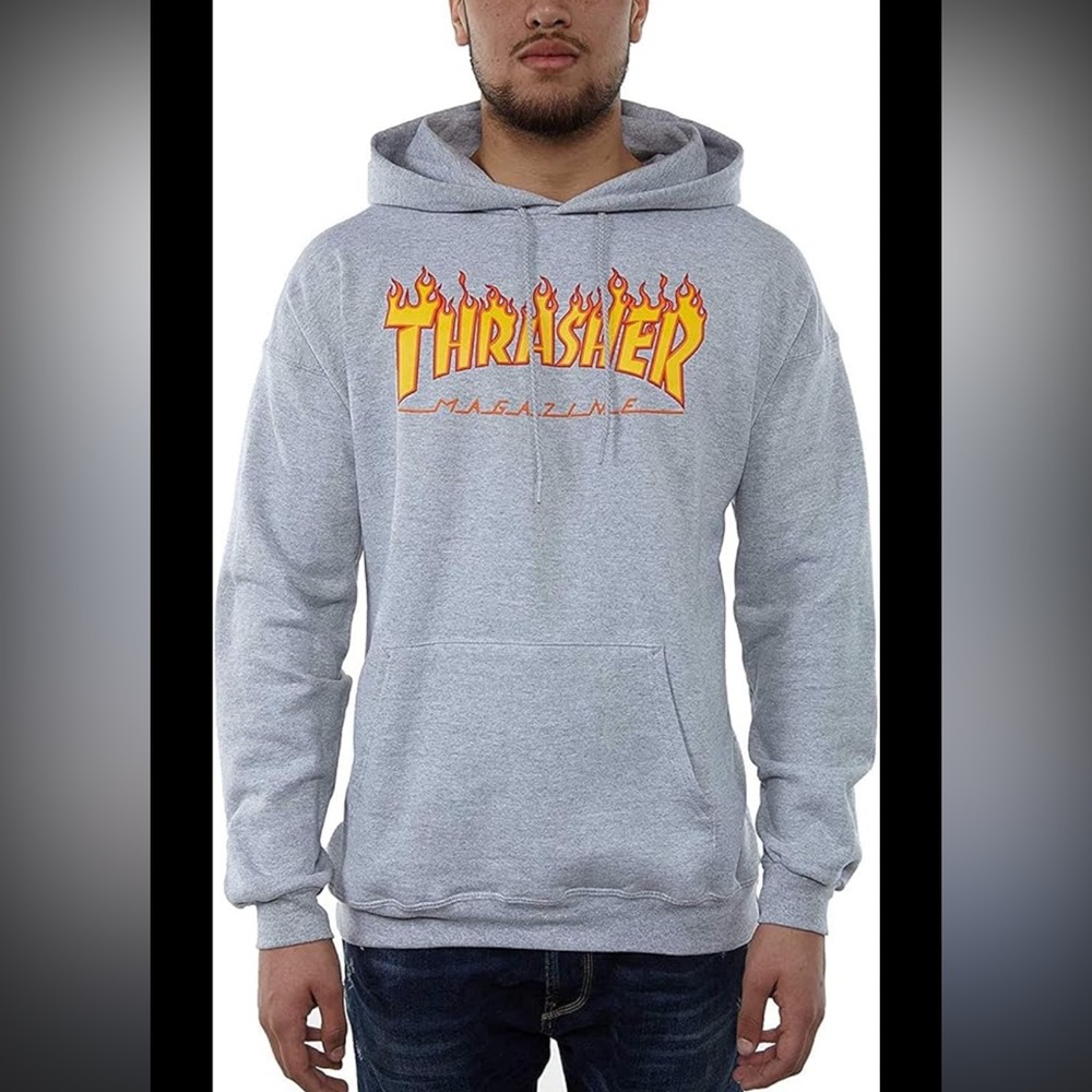 Thrasher Hoodie with Flame Logo